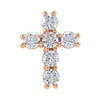 14K Yellow 1/3 CTW Natural Diamond Cross Pendant