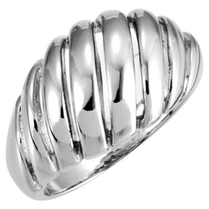 14K Gold Dome Ring - Options Available
