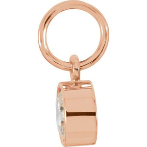 Posh Mommy Imitation Garnet Birthstone Charm