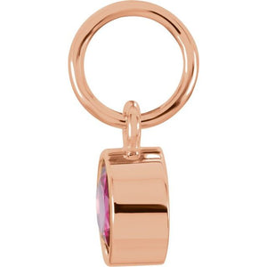 Posh Mommy Imitation Garnet Birthstone Charm