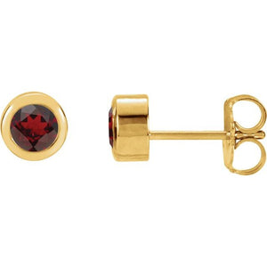Natural Mozambique Garnet Earrings With Backs