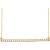 14K Yellow 1/6 CTW Natural Diamond Bar 16-18