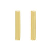 14K Yellow Vertical Bar Earrings