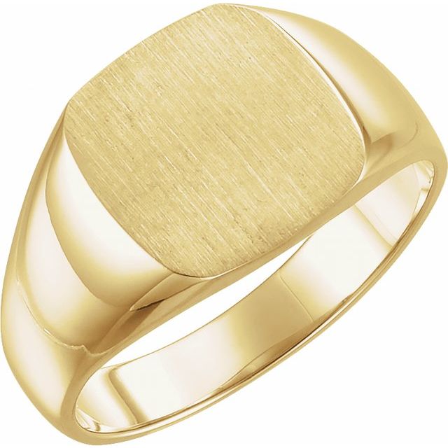 14K Gold Signet Ring