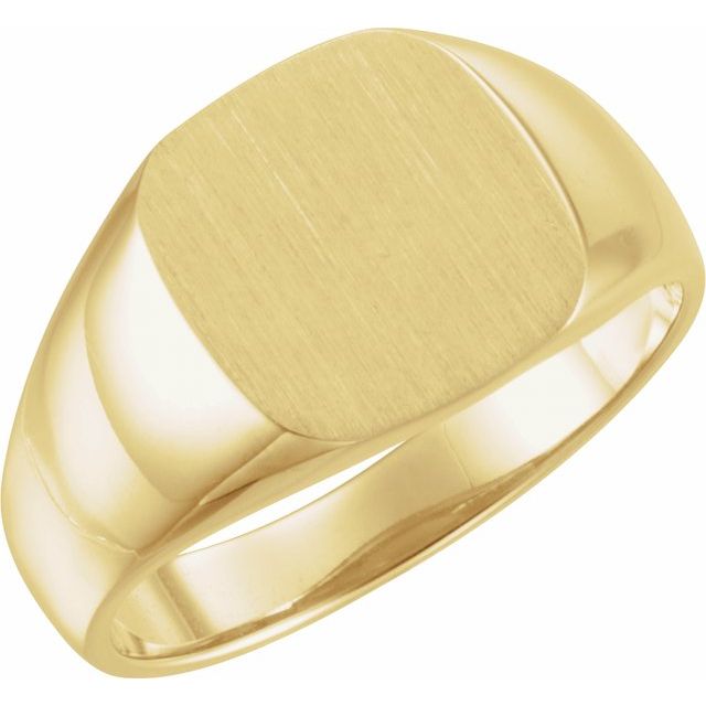 14K Gold Signet Ring