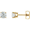 14K White 3mm 1/5 CTW Natural Diamond Stud Earrings