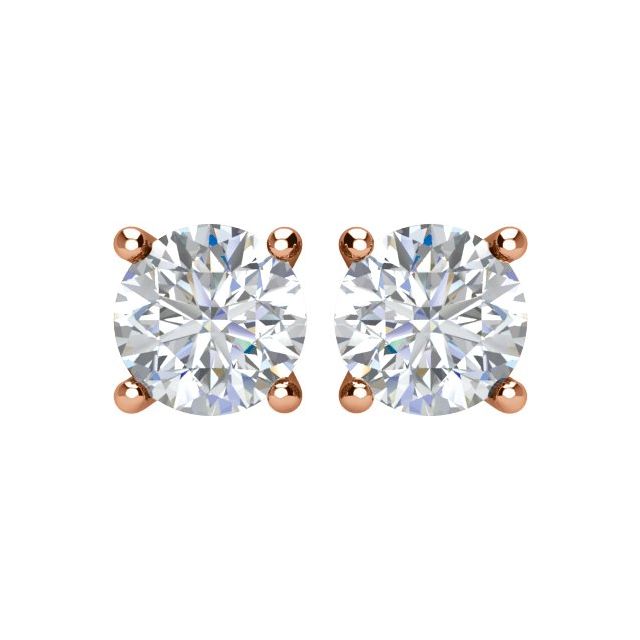 14K White Gold Diamond Stud Earrings â€“ 1/5 CTW Sparkle