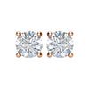 14K White 3mm 1/5 CTW Natural Diamond Stud Earrings