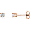 14K White 3mm 1/5 CTW Natural Diamond Stud Earrings