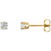 14K White 3mm 1/5 CTW Natural Diamond Stud Earrings