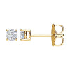 14K White 3mm 1/5 CTW Natural Diamond Stud Earrings