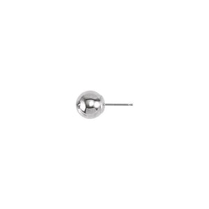 14K Gold Ball Stud Earring - Bright Finish