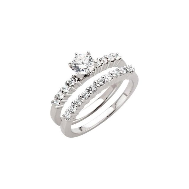 14K Gold Natural Diamond Matching Band - Options Available