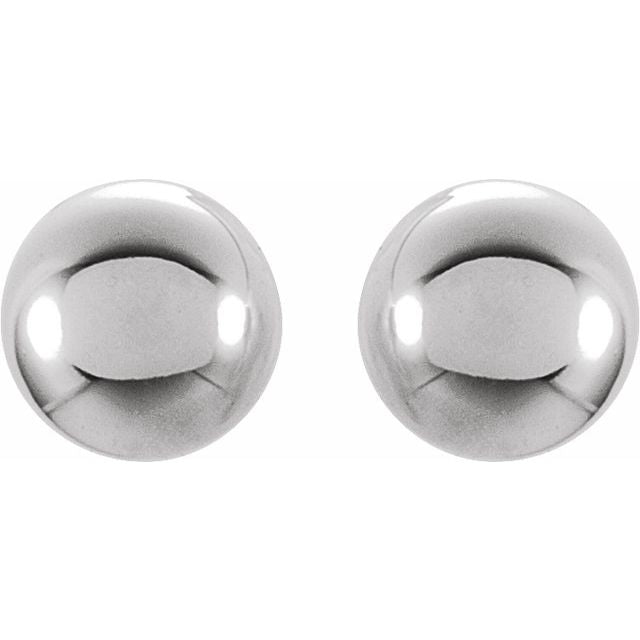 14K Yellow Gold 3 mm Ball Stud Earrings - Timeless Elegance