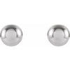 14K Yellow Gold 3 mm Ball Stud Earrings - Timeless Elegance