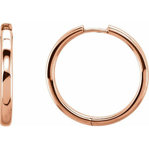 Sterling Silver Hinged Hoop Earrings