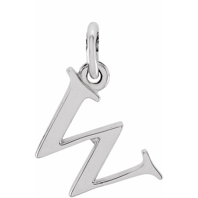 14K Gold Lowercase Initial Pendant