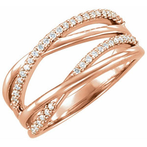 14K Gold Natural Diamond Ring
