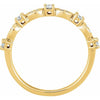 14K Rose 1/5 CTW Natural Diamond Stackable Ring