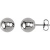 14K White 3 mm Ball Earrings