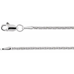 Sterling Silver 1.5 mm Wheat Chain Bracelet - Elegant Design