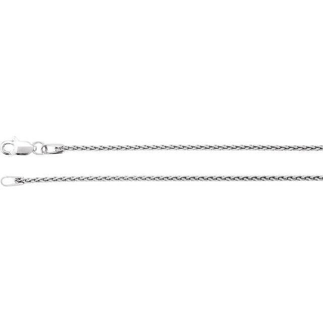 925 Sterling Silver, 1.25 mm Wheat 7" Chain – Elegant Design