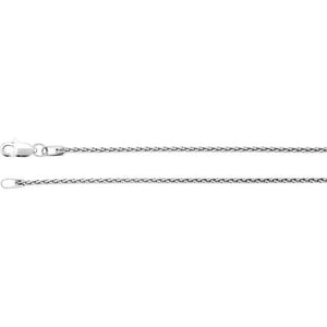 Sterling Silver 1.25 mm Wheat 7-inch Elegant Chain Bracelet