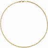 14K Yellow Gold 3 mm Rope 16