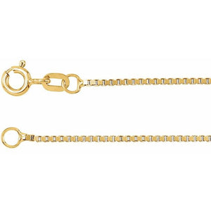 Box Chain Bracelet Crafted in 14K Gold
