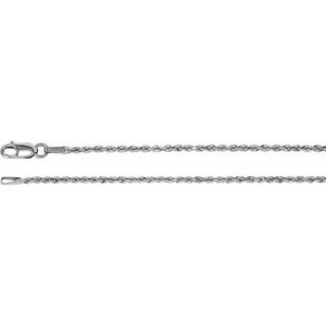 14K Yellow Gold 1.6 mm Diamond-Cut Rope Chain - 16