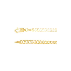 14K Yellow Gold 3 mm 16