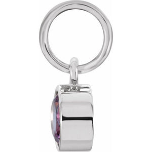 Posh Mommy Imitation Garnet Birthstone Charm