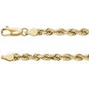 14K Yellow Gold 3.9 mm Diamond-Cut Rope Chain - Elegant Luxury