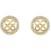 14K Yellow 6 mm ID 1/6 CTW Natural Diamond Earring Jackets