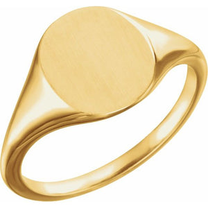 14K Gold Signet Ring