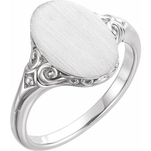 14K Gold Signet Ring - Options Available