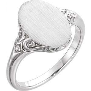 14K Gold Signet Ring - Options Available