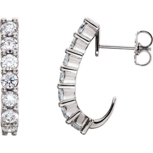 14K Gold Natural Diamond Earrings - Options Available
