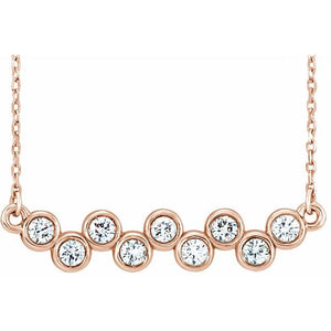 14K Gold Natural Aquamarine Necklace - Options Available