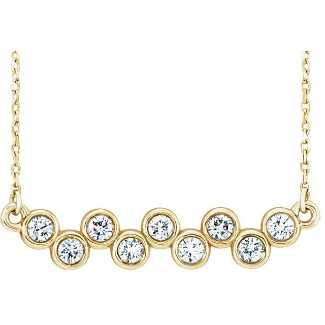 14K Gold Natural Aquamarine Necklace - Options Available