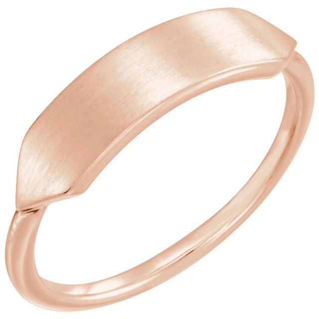 14K Gold Signet Ring - Options Available