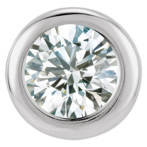 Imitation Garnet Birthstone Pendant with Round Stone in 14K Gold