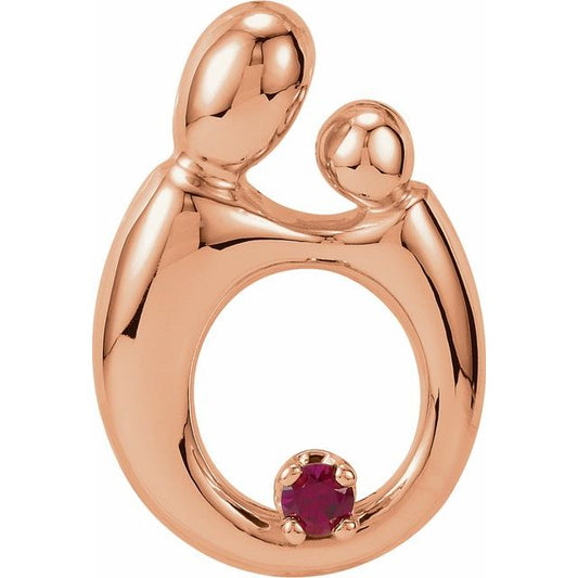 14K Gold Mother And Child Pendant Mounting
