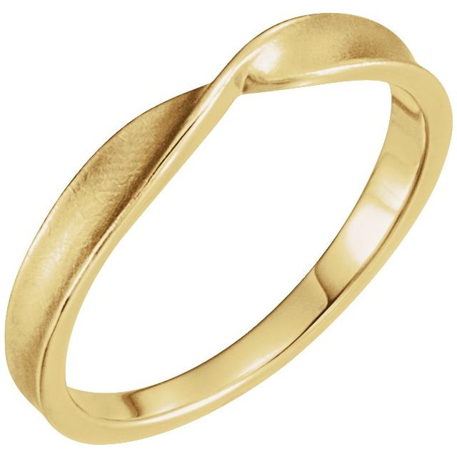 14K Gold & Platinum Twisted Stackable Rings - Options Available