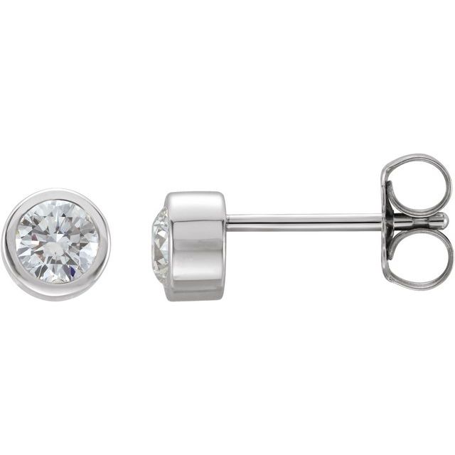 14K Gold Natural Diamond Earrings - Options Available
