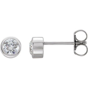 14K Gold Natural Diamond Earrings - Options Available