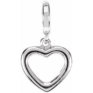 14K Gold Tiny Heart Charm Pendant