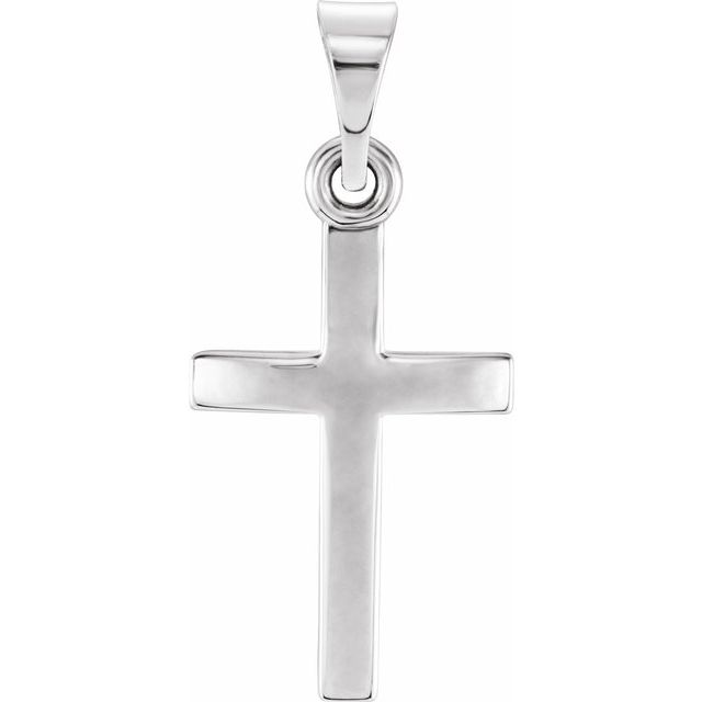 14K Yellow Gold 17x11.5 mm Elegant Cross Pendant