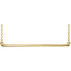 14K Yellow Straight Bar 16-18