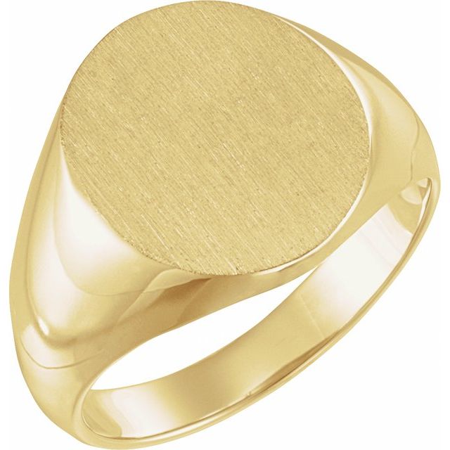 14K Gold Signet Ring
